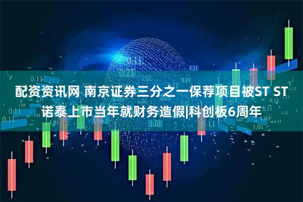 配资资讯网 南京证券三分之一保荐项目被ST ST诺泰上市当年就财务造假|科创板6周年